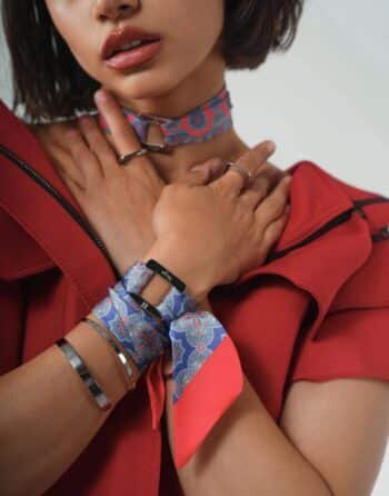 Silk Bracelet Set 03024-2-6x3